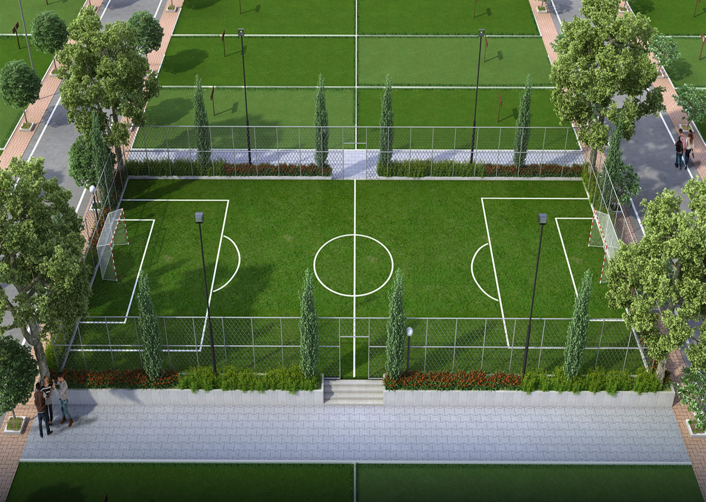 Mini football ground